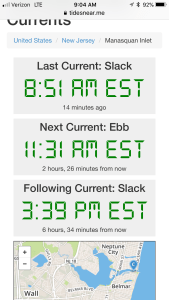 Manasquan River Inlet Current arrival