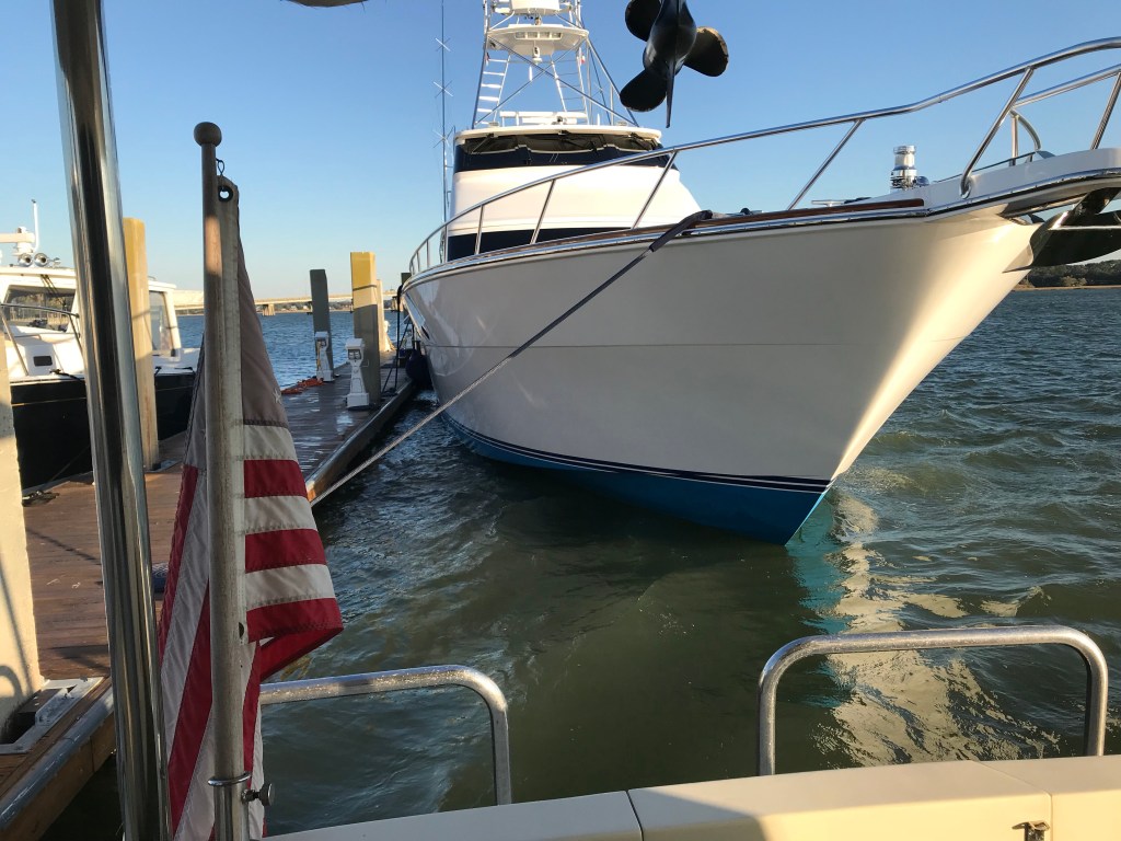 Sport-Fishing Boat off our Stern